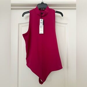 Express Bodysuit Body Contour Fuchsia Tank Stretch Size XL NWT